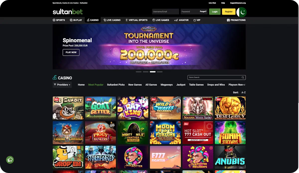 Casino Games on Sultanbet